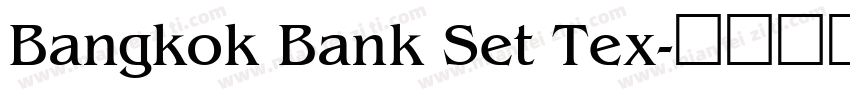 Bangkok Bank Set Tex字体转换